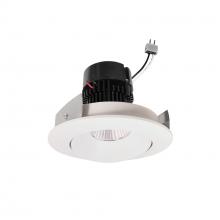 Nora NPRLV-4RC30XWW - 4" Pearl Low Voltage LED Round Adjustable Cone Retrofit, 1200lm / 11W, 3000K, White Reflector /