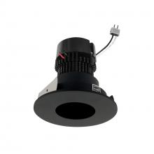 Nora NPRLV-4RPH40XBB - 4" Pearl Low Voltage LED Round Pinhole Retrofit, 950lm / 11W, 4000K, Black Pinhole / Black