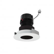 Nora NPRLV-4RPH30XBMPW - 4" Pearl Low Voltage LED Round Pinhole Retrofit, 950lm / 11W, 3000K, Black Pinhole / Matte