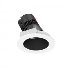 Nora NPRLV-4RSLA30XBMPW - 4" Pearl Low Voltage LED Round Adjustable Slot Retrofit, 1050lm / 11W, 3000K, Black Reflector /