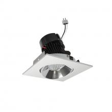 Nora NPRLV-4SC27XCMPW - 4" Pearl Low Voltage LED Square Adjustable Cone Retrofit, 1200lm / 11W, 2700K, Specular Clear