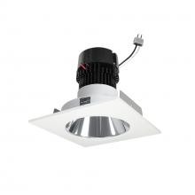 Nora NPRLV-4SNDCCDXCMPW - 4" Pearl Low Voltage LED Square Retrofit Reflector with Round Aperture, 700lm / 11W, Comfort