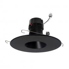 Nora NPRLV-56RNDC30XBB - 5"/6" Pearl Low Voltage LED Round Retrofit Reflector, 1150lm / 11W, 3000K, Black Reflector /