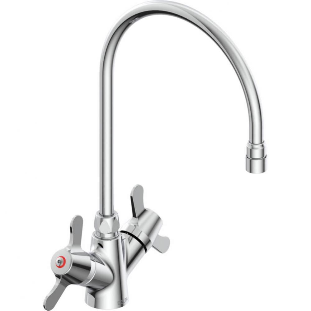 Commercial 25C3: SS Mixing Faucet