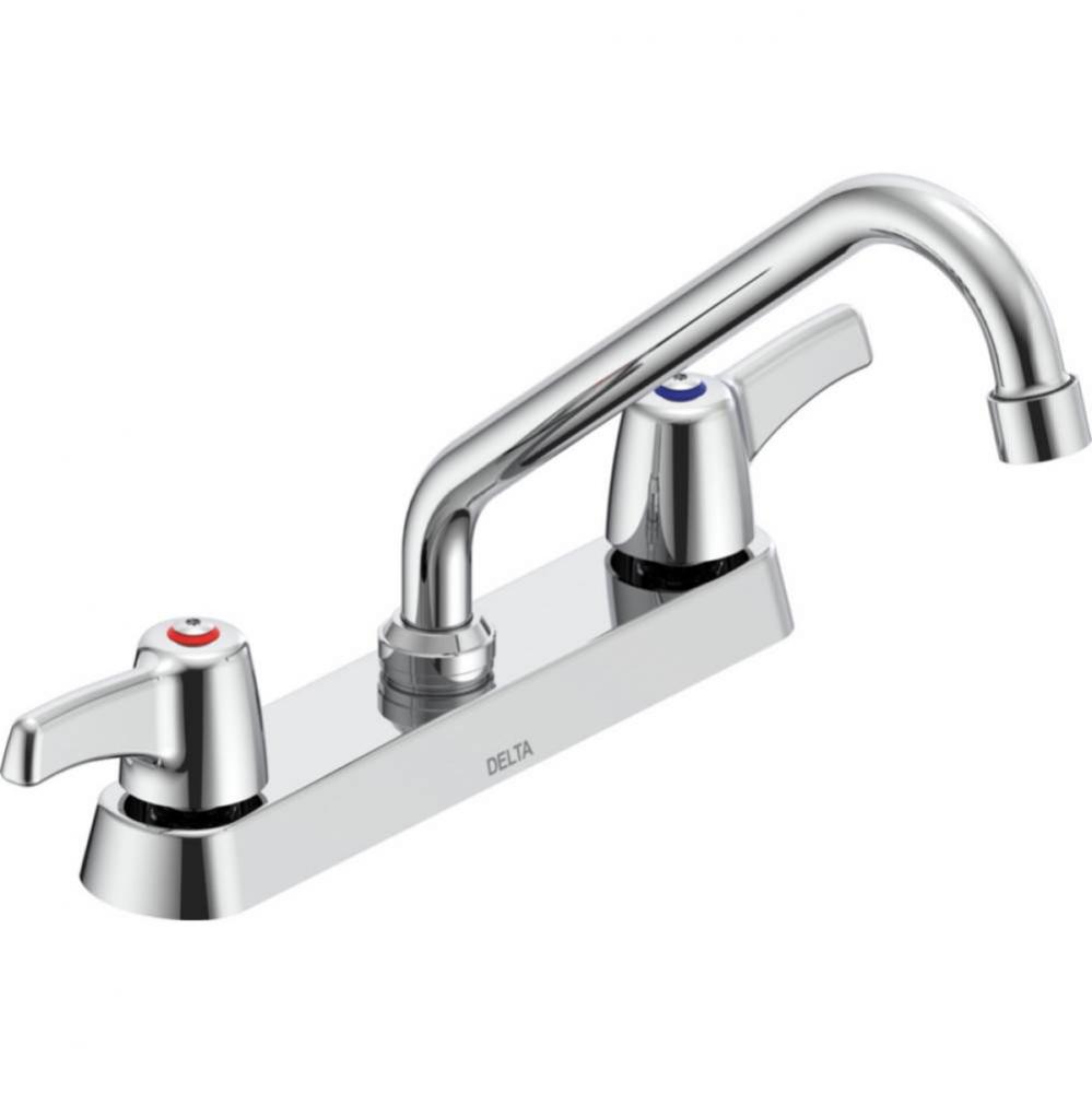 Commercial 26C3: 8&apos;&apos; Cast Deck Mount Faucet