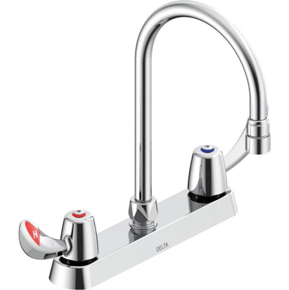 Commercial 26C3: 8&apos;&apos; Cast Deck Mount Faucet