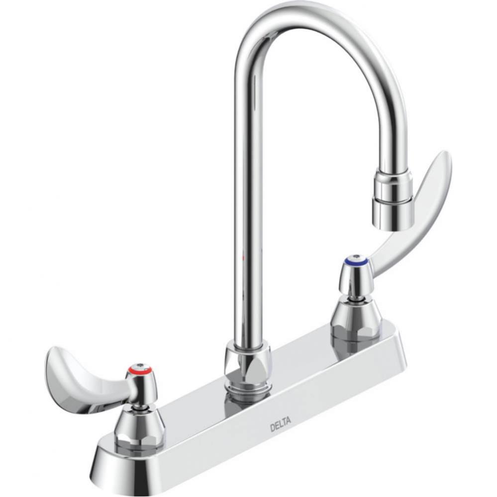 Commercial 26C3: 8&apos;&apos; Cast Deck Mount Faucet