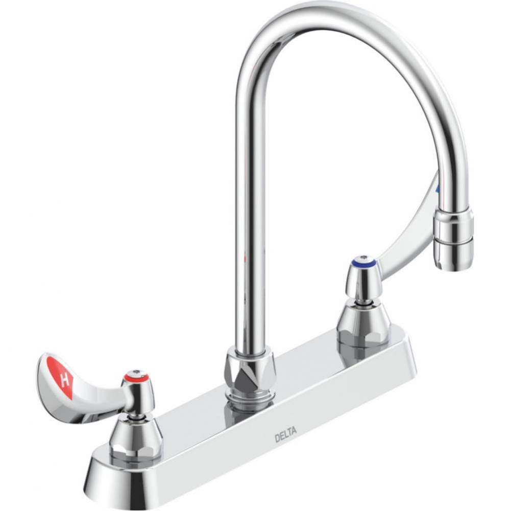 Commercial 26C3: 8&apos;&apos; Cast Deck Mount Faucet