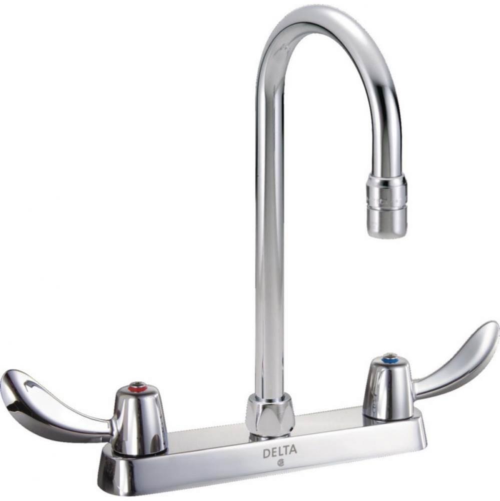 Commercial 26C3: 8&apos;&apos; Cast Deck Mount Faucet