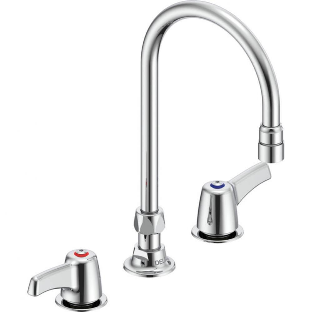 Commercial 27C1 / 27C2: Two Handle 8&apos;&apos; Below Deck Mount Faucet