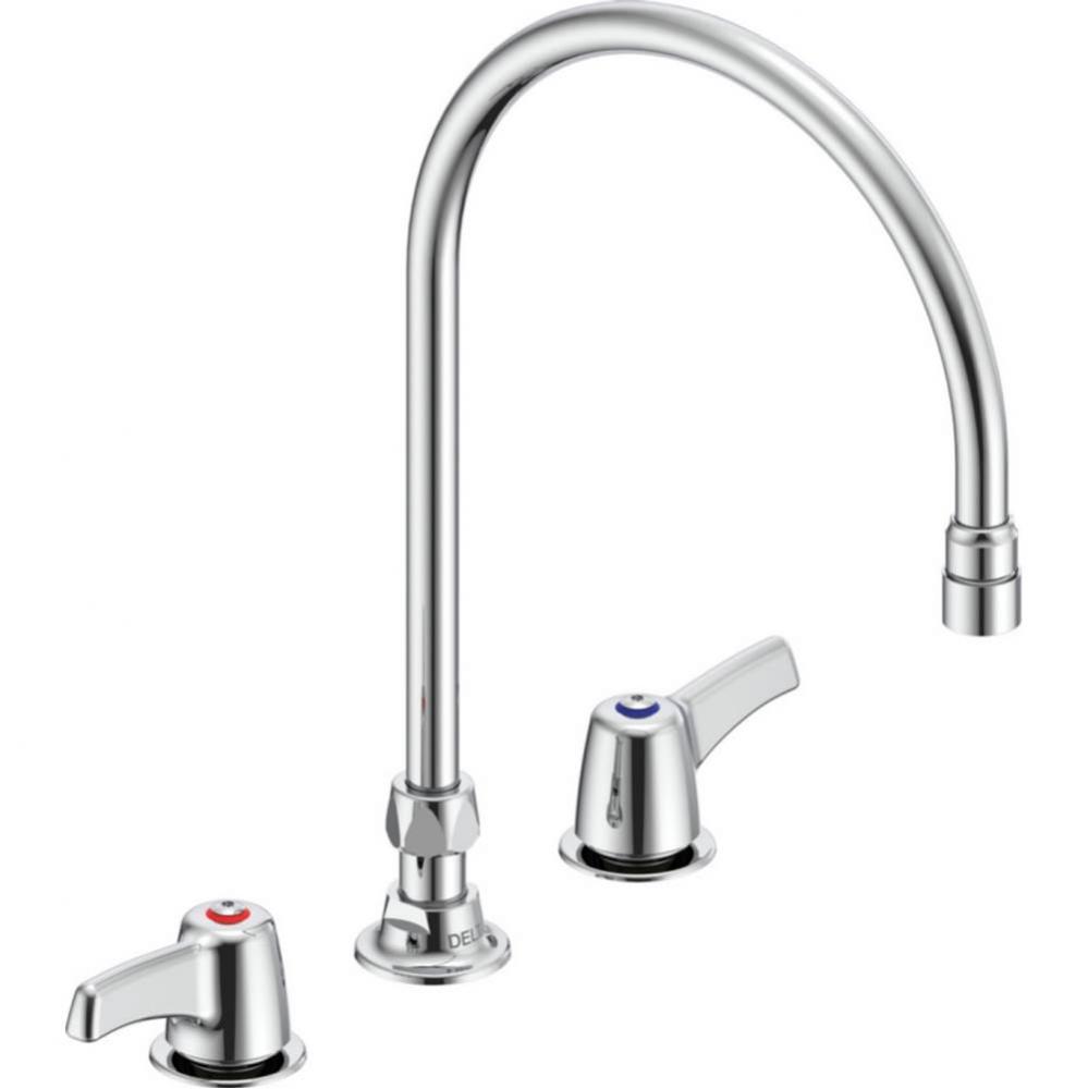 Commercial 27C1 / 27C2 Two Handle 8&apos;&apos; Below Deck Mount Faucet