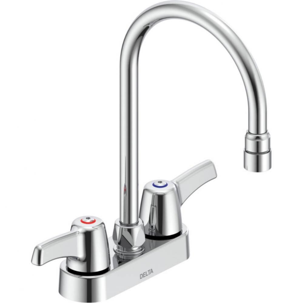 Commercial 27C4 / 27C5 / 27C6: Two Handle 4&apos;&apos; Deck Mount Faucet