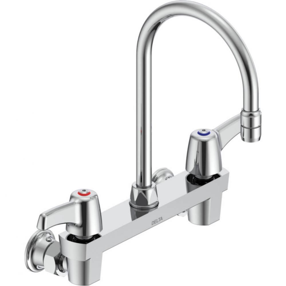 Commercial 28C3 / 28C4 / 28C6: Two Handle 8&apos;&apos; Wall Mount Service Sink Faucet