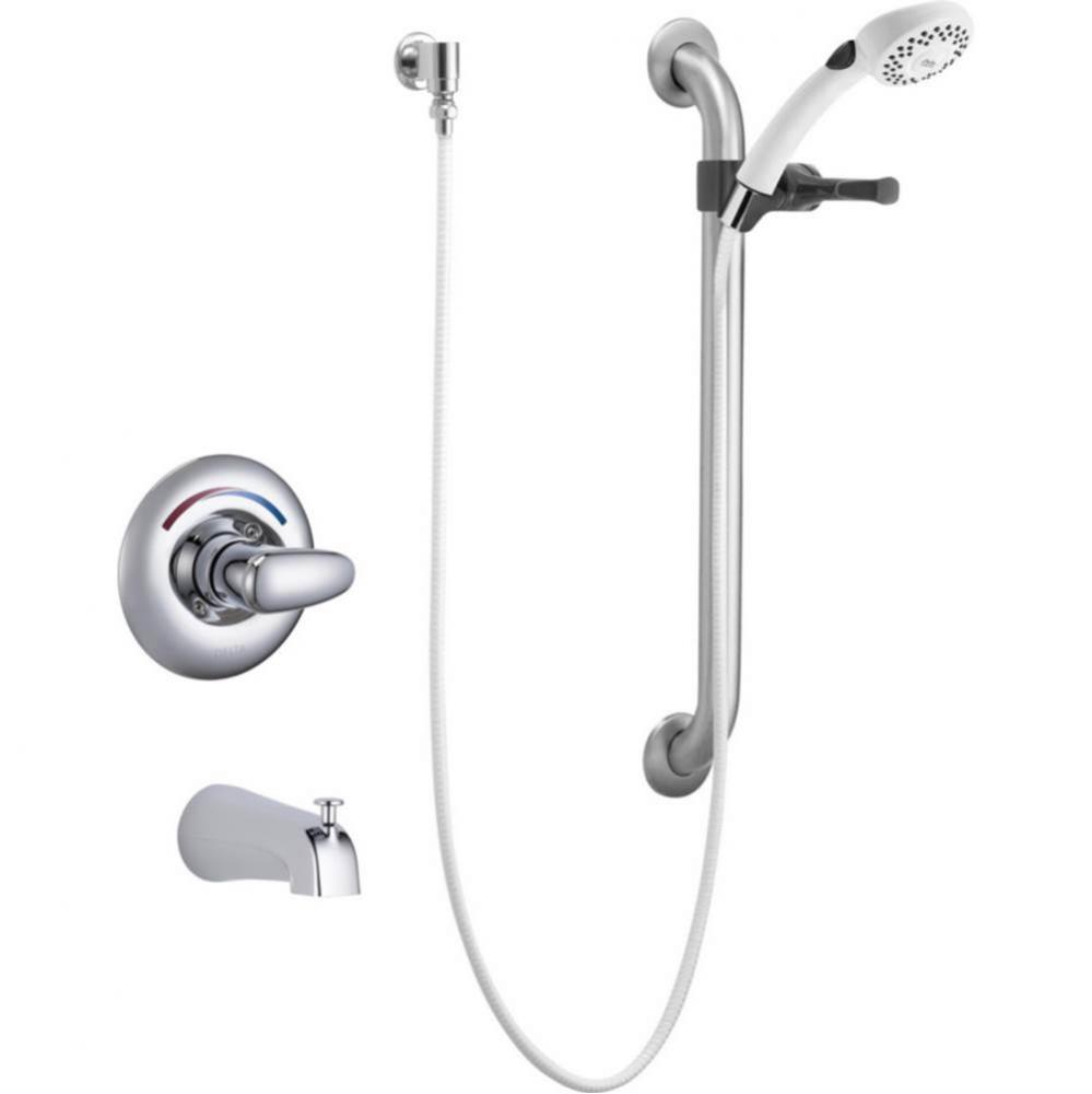 Commercial T13H: Monitor&#xae; 13 Series Tub Only Trim with Hand Shower and Grab Bar