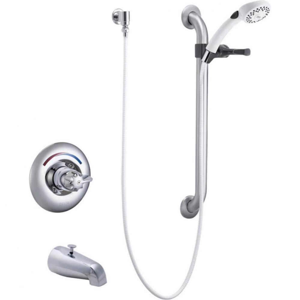 Commercial T13H: Monitor&#xae; 13 Series Tub Only Trim with Hand Shower and Grab Bar