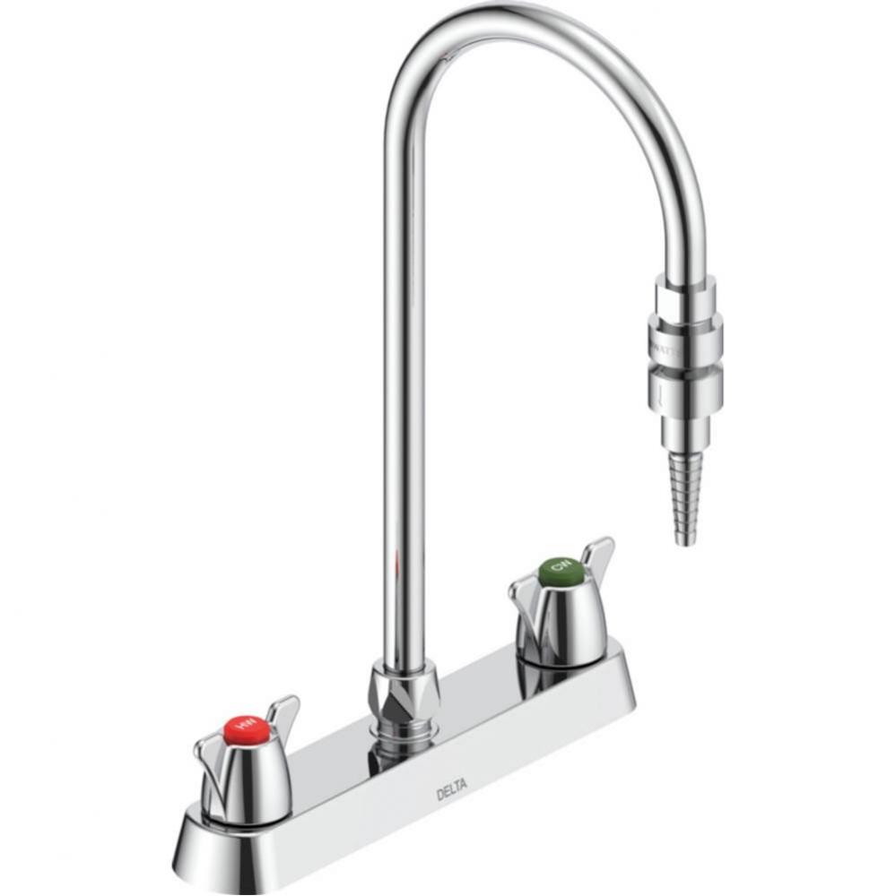 Commercial W67 Series Mixing Faucet: Two Handle 8&apos;&apos; Deck Mount Laboratory Mixing Faucet