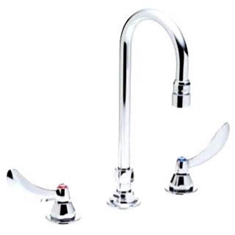 Commercial 27C1 / 27C2: Two Handle 8&apos;&apos; Below Deck Mount Faucet