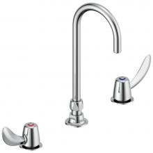 Delta Commercial 23C672 - Commercial 23C6: Two Handle Widespread Bathroom Faucet with Gooseneck Spout - Less Pop-Up