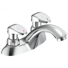 Delta Commercial 86T1153 - Commercial 86T: Two Handle Metering Slow-Close Bathroom Faucet