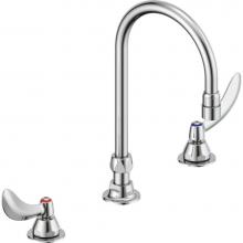 Delta Commercial 23C624-R4 - Commercial 23C6: Two Handle Widespread Bathroom Faucet with Gooseneck Spout - Less Pop-Up