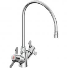 Delta Commercial 25C3947-R7 - Commercial 25C3: Two Handle Single Shank Mixing Faucet