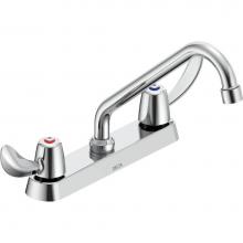 Delta Commercial 26C3252 - Commercial 26C3: 8'' Deck Mount Two Handle Faucet