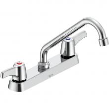 Delta Commercial 26C3253 - Commercial 26C3: 8'' Cast Deck Mount Faucet