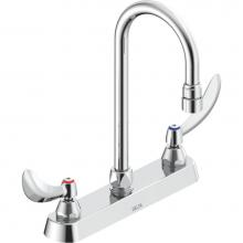 Delta Commercial 26C3934-R2 - Commercial 26C3: 8'' Cast Deck Mount Faucet