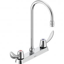 Delta Commercial 26C3942-R6 - Commercial 26C3: 8'' Cast Deck Mount Faucet