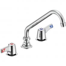 Delta Commercial 27C2243-TI - Commercial 27C1 / 27C2: Two Handle 8'' Below Deck-Mount Faucet