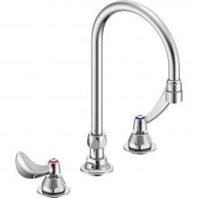 Delta Commercial 27C2924 - Commercial 27C1 / 27C2: Two Handle 8'' Below Deck Mount Faucet