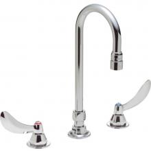 Delta Commercial 27C2934 - Commercial 27C1 / 27C2: Two Handle 8'' Below Deck Mount Faucet