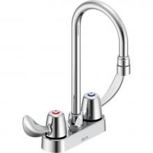 Delta Commercial 27C4822 - Commercial 27C4 / 27C5 / 27C6: Two Handle 4'' Deck Mount Faucet