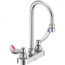 Delta Commercial 27C4834-TI - Commercial 27C4 / 27C5 / 27C6: Two Handle 4'' Deck Mount Faucet