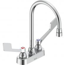 Delta Commercial 27C4925 - Commercial 27C4 / 27C5 / 27C6: Two Handle 4'' Deck Mount Faucet