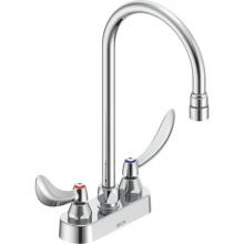 Delta Commercial 27C4944-R5 - Commercial 27C4 / 27C5 / 27C6: Two Handle 4'' Deck Mount Faucet