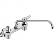 Delta Commercial 28C4243-S8 - Commercial 28C3 / 28C4 / 28C6: Two Handle 8'' Wall Mount Service Sink Faucet