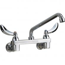 Delta Commercial 28C4434 - Commercial 28C3 / 28C4 / 28C6: Two Handle 8'' Wall Mount Service Sink Faucet