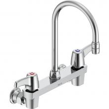 Delta Commercial 28C4933 - Commercial 28C3 / 28C4 / 28C6: Two Handle 8'' Wall Mount Service Sink Faucet