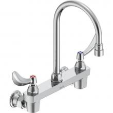 Delta Commercial 28C4944 - Commercial 28C3 / 28C4 / 28C6: Two Handle 8'' Wall Mount Service Sink Faucet