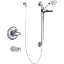 Delta Commercial T13H252 - Commercial T13H: Monitor® 13 Series Tub Only Trim with Hand Shower and Grab Bar