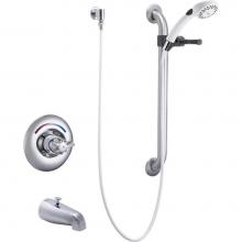 Delta Commercial T13H253 - Commercial T13H: Monitor® 13 Series Tub Only Trim with Hand Shower and Grab Bar