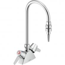 Delta Commercial W6700-9-C - Commercial W67 Series Mixing Faucet: Two Handle 2 3/4'' Deck Mount Laboratory Mixing Fau