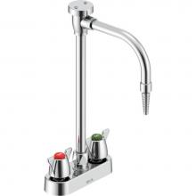 Delta Commercial W6720-10 - Commercial W67 Series Mixing Faucet: Two Handle 4'' Deck Mount Laboratory Mixing Faucet