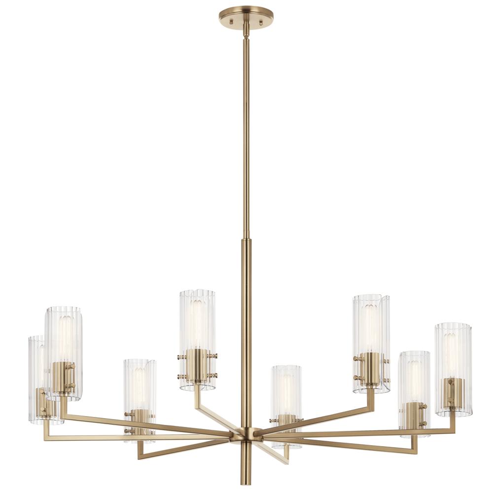 Velestino 40.25&#34; 8-Light Chandelier in Champagne Bronze