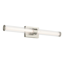 Kichler 55197NILED - Laurene 31" Linear Bath Bar Large LED with Clear Fluted Glass in Brushed Nickel