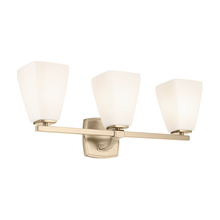 Kichler 55216CPZ - Marant 23.75" 3-Light Vanity Light with Opal Glass in Champagne Bronze