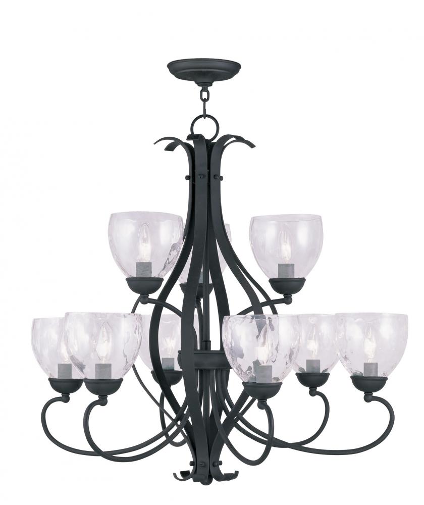 9 Light Black Chandelier