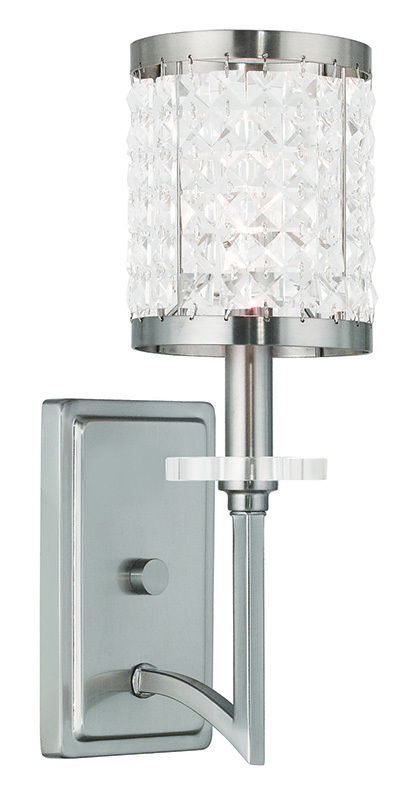 1 Light Brushed Nickel Wall Sconce