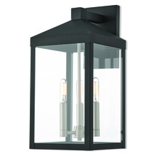 Livex Lighting 20584-04 - 3 Lt BK Outdoor Wall Lantern